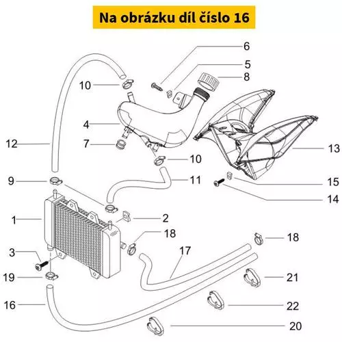 Radiator Head Pipe 959302