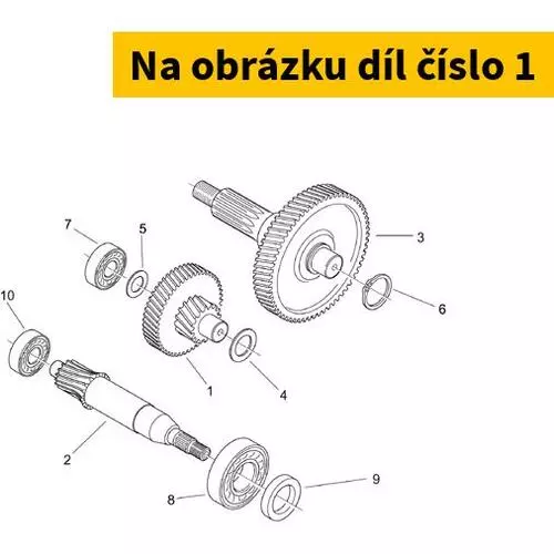 Idle Gear Assy Z=17/51 AP1BOA000028