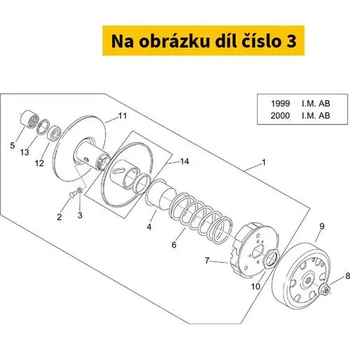 Guide Roller For Variator AP2MDA000183