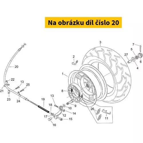 Rear Brake Cable AP8114398