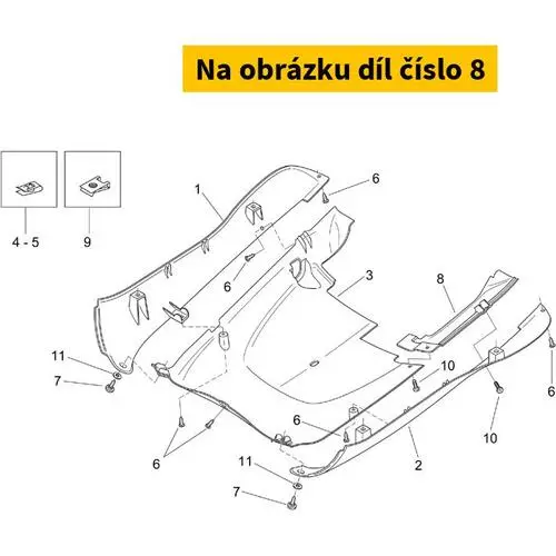 Lh Rear Stand Masking AP8148005