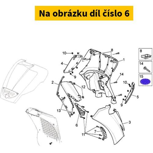 Griglia Sfogo Aria Dx AP8179105