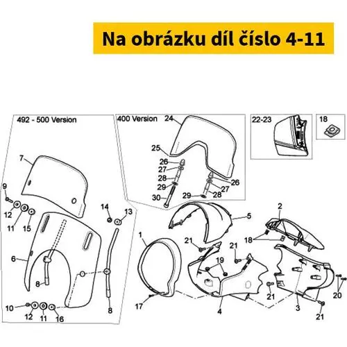 Headlight Supp. White AP8184543