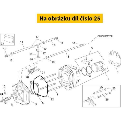 Head-Carburettor Union Hose AP8206883