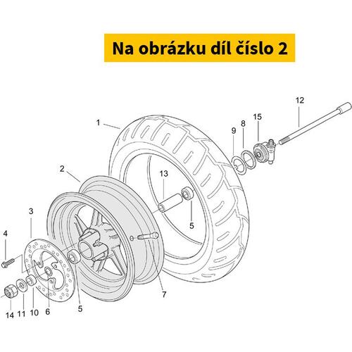 Front Wheel Grey/Gold Sand AP8208825