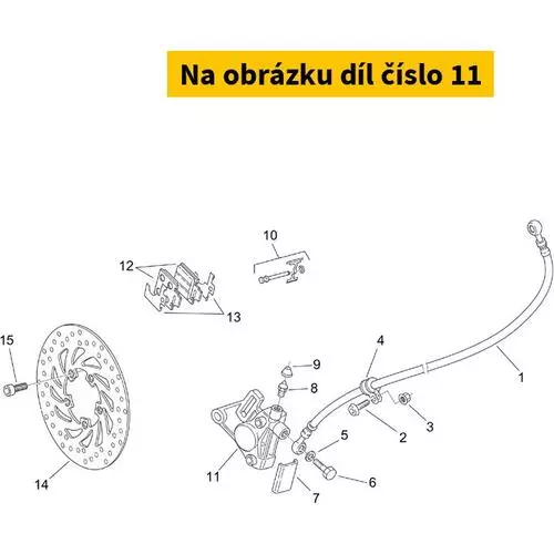 Front brake caliper APRILIA Scarabeo 50 2T 1993-2009 (Grimeca) AP8213371