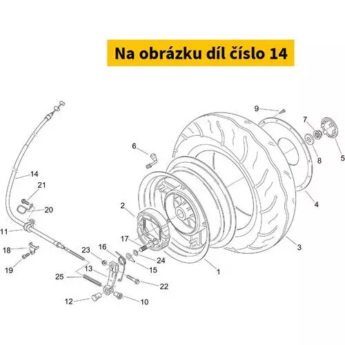 Rear Brake Cable AP8214193