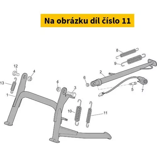 Internal Lateral Stand Spring AP8221318