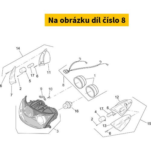 Headlight Wiring W/Harness AP8224148