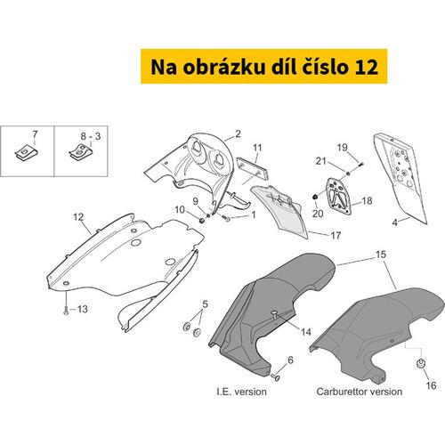 Gold Fuel Tank Cover AP8258790