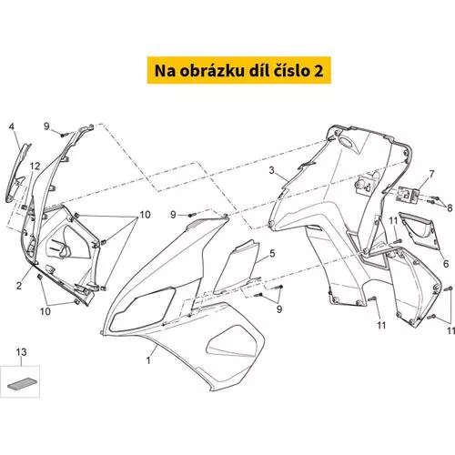 Rh  Front Fairing, Black AP8268051