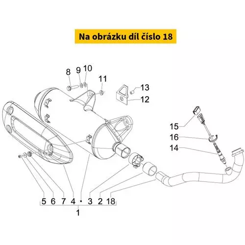 Exhaust Pipe With I.P. B014364