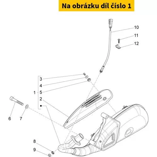 Exhaust PIAGGIO Fly 125i LEM 4T 3V E3 2012-2015 B0159204