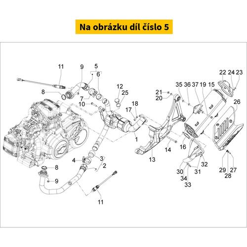 Back Cylinder Pipe Side Head B0163276