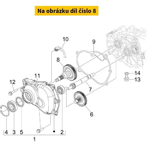 Wheel Shaft With I.P. B0168955