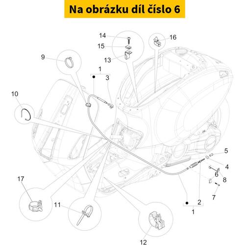 Plate Of Rear Brake Transm.Fixing B017097