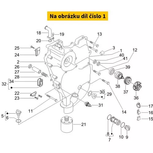 Water pump PIAGGIO MP3 500 H2O 4T E3-E4 2011-2018 B0174635