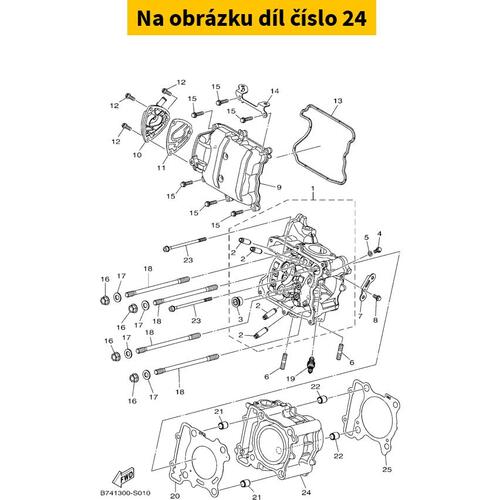 Cylinder Ø70 YAMAHA Minarelli 300 I.E H2O 4T 4V E4 H336E B74E13110000