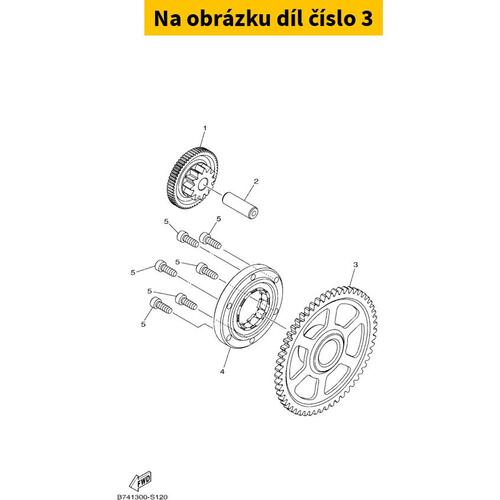 Wheel, Starter B74E55240000