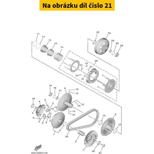 Spring, Clutch Weight 1 (B741) B74E66260000