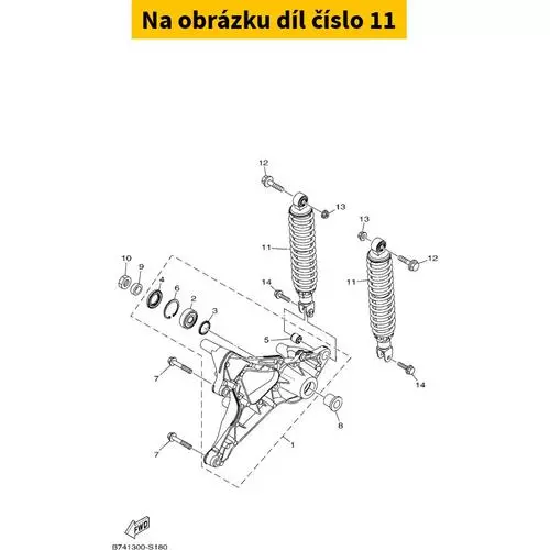 Shock Absorber Ass B74F22100000