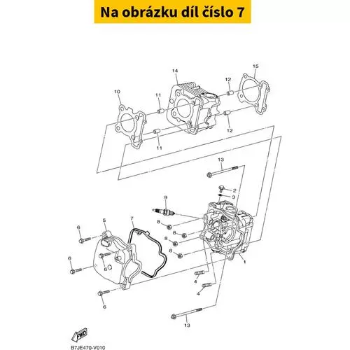 Gasket, Head Cover 1 B7JE11930000