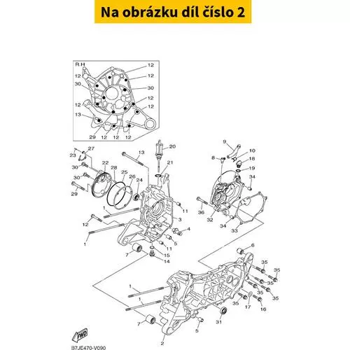 Crankcase 1 B7JE51110000