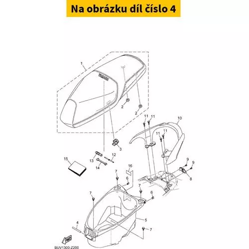 Pin, Seat Fitting B7JF47270000