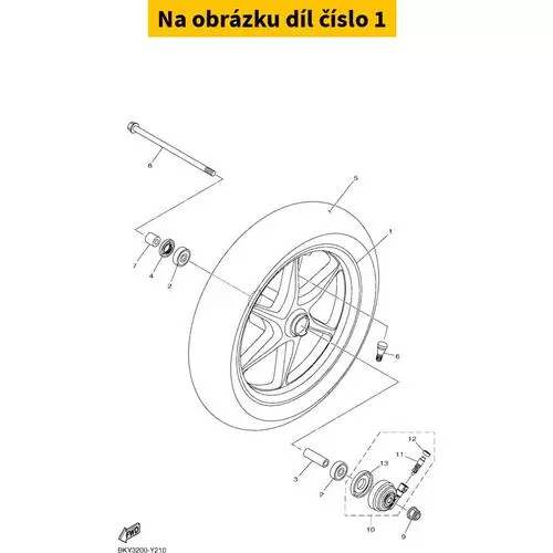 Cast Wheel, Front B7JF51681233