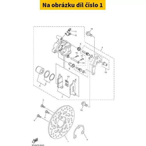 Disk, Brake (Right) B7JF582U0000