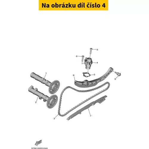 Tensioner Assy, Cam Chain B7M122100000