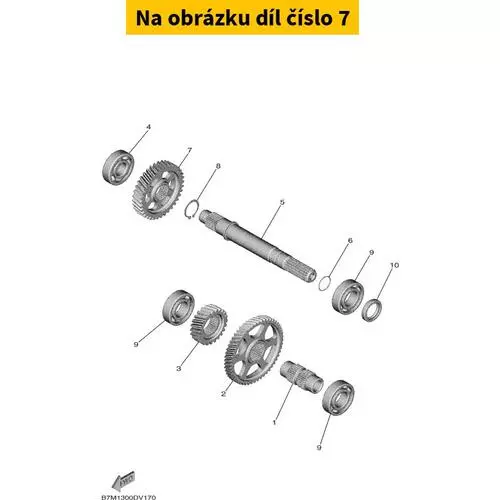 Gear, 1st Wheel B7M172110000