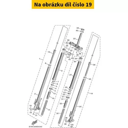 Front Fork Assy (L.H) B7M231020000