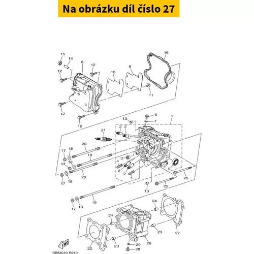 Voetpakking YAMAHA 125 BB8E13510000