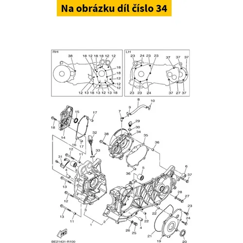 Cover, Crankcase 2 BB8E54211000