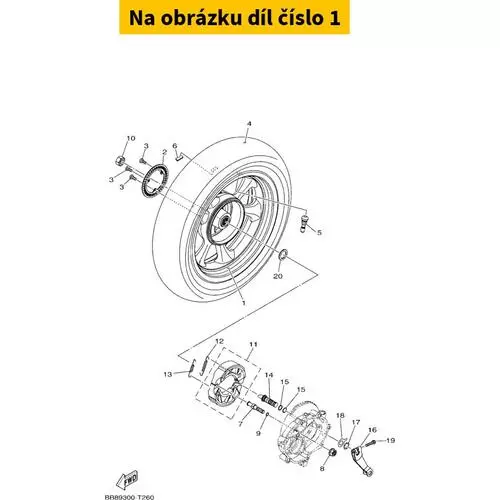 Cast Wheel, Rear BB8F53381100