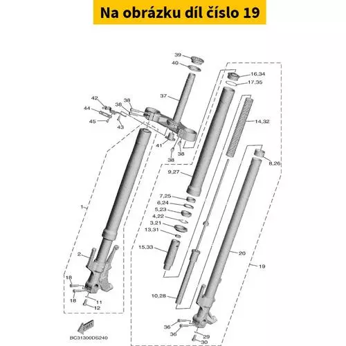 Front Fork Assy (L.H) BC3231020000