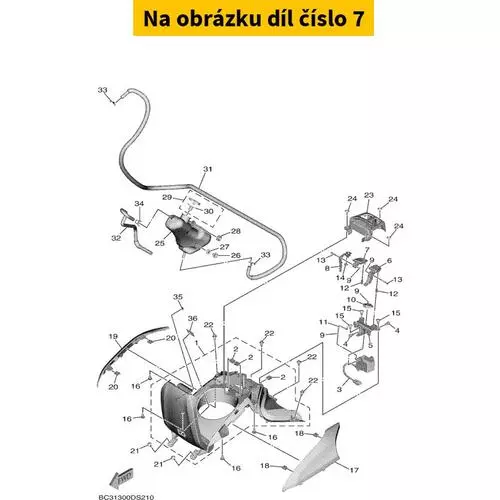 Lever, Seat BC3247760000