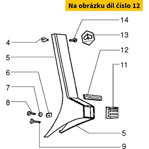 Piaggio Plate CM000402000N