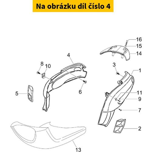 Motor Cover Right Black 94 CM0030025090