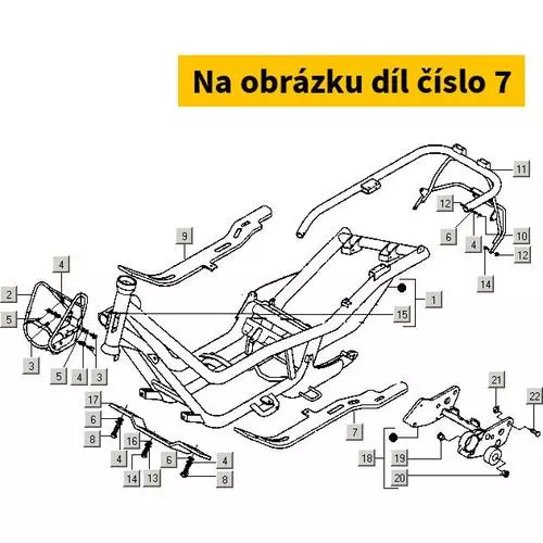 Left Hand Floor Support CM0102034