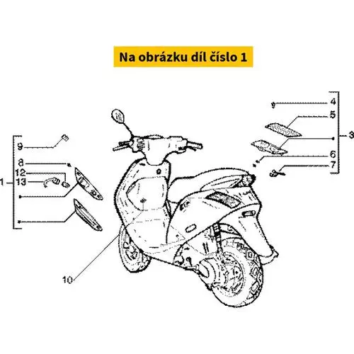 Piaggio Ff L/H Indicator Zip CM062705