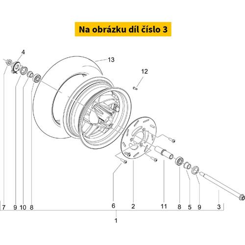 Front Wheel Axle CM076901