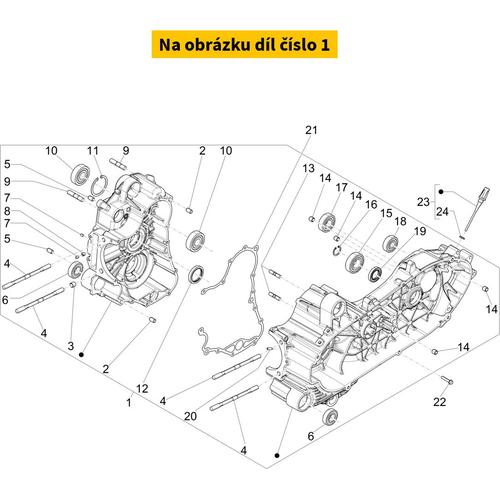 Complete Crankcase Spare Parts CM1566050C