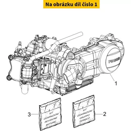 Eng.300 4s/4v E3 I.E. G3 Vespa Gts Super CM1583275