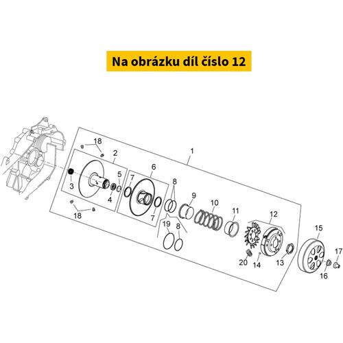 Clutch APRILIA Scarabeo 125 Light 4T 2007-2012 Ø134 CM161205