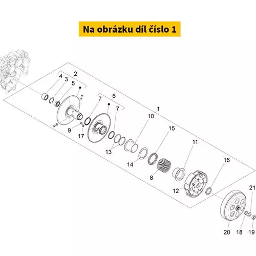 Clutch complete VESPA LX 125-150i LEM 4T 3V 2012-2013 Ø134 CM167101