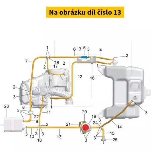 Hose Sae J30 R11-A (O R12 1/4') L.180 CM177908