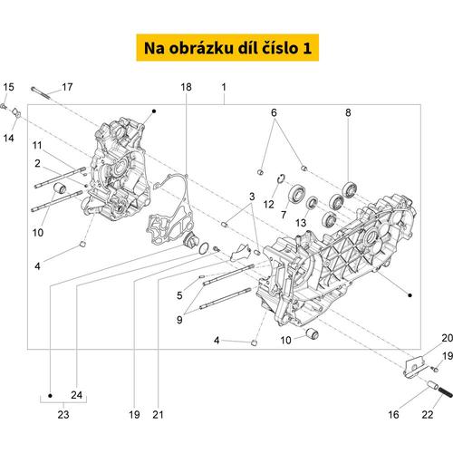 Complete crankcase 2st cat. CM2658010B