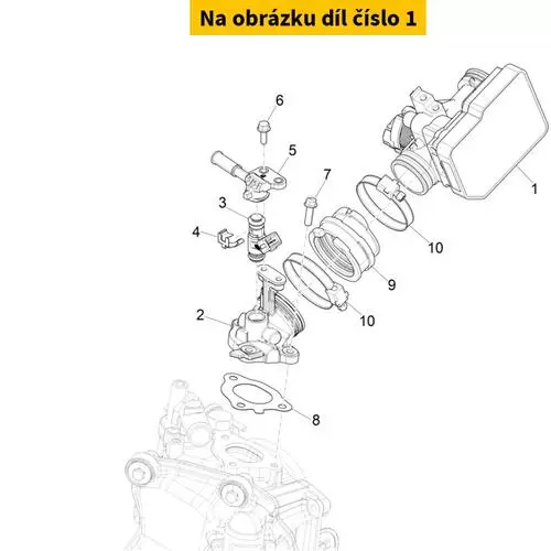 Throttle body with E.C.U. CM2917075